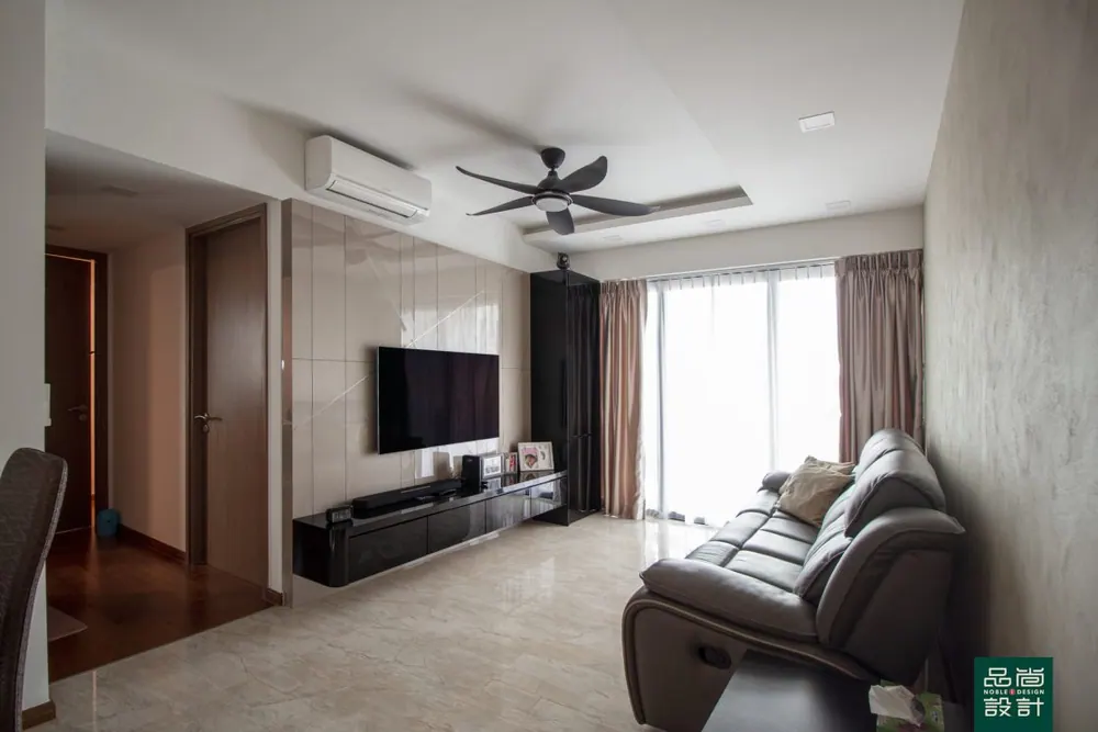 Living room in Kingsford Waterbay 3 Bedroom — interior by Noble Interior Design