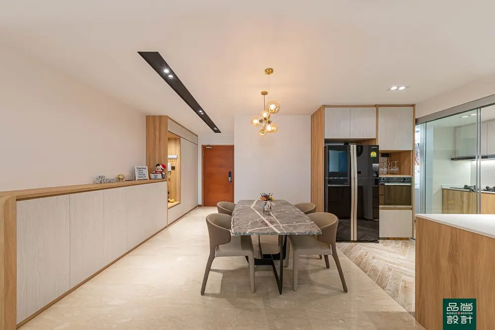 Dining area in Lilydale 3 Bedroom — interior by Noble Interior Design