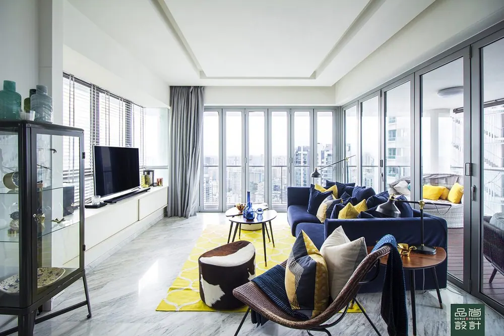 Living room in Pavilion 11 3 Bedroom — interior by Noble Interior Design