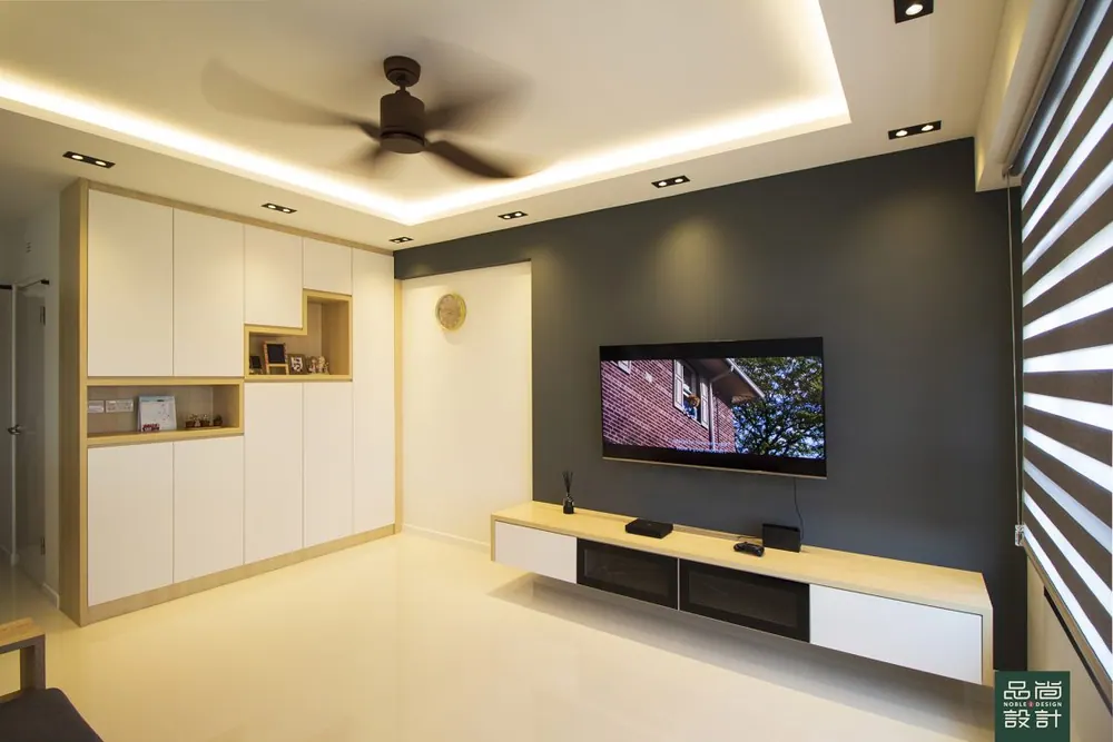Living room in Tampines Green Ridges 4-room — interior by Noble Interior Design
