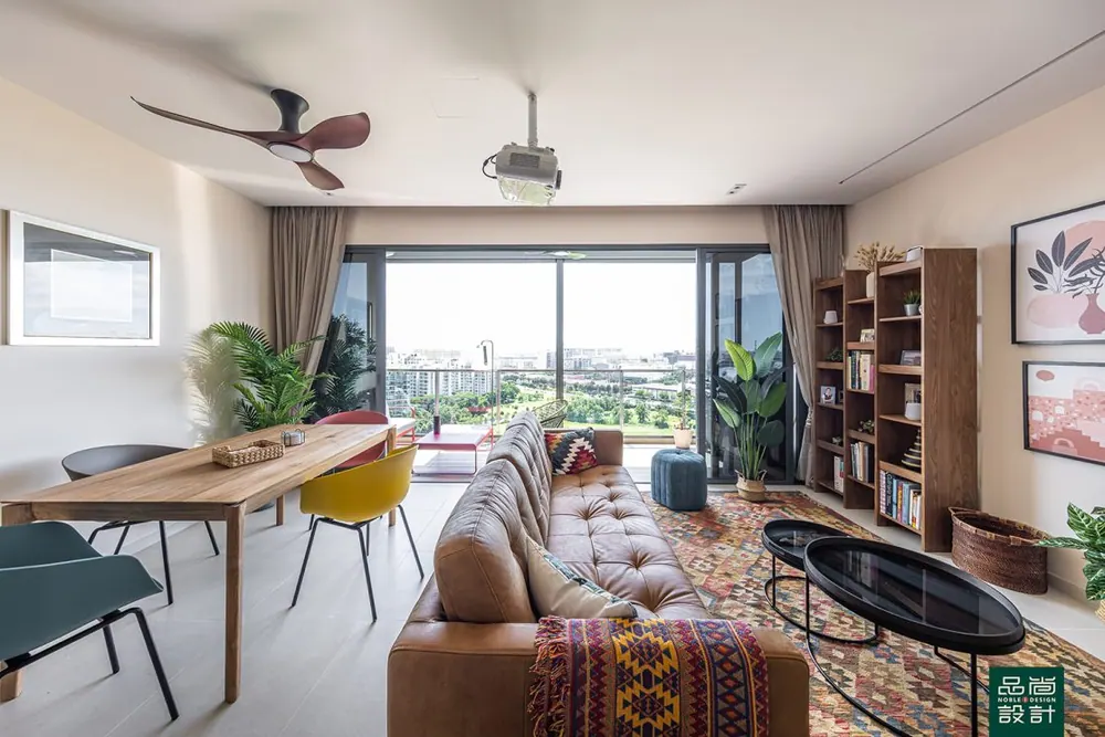 Living room in Twin VEW 4 Bedroom — interior by Noble Interior Design