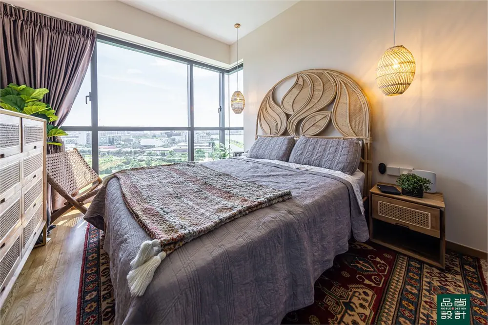 Master bedroom in Twin VEW 4 Bedroom — interior by Noble Interior Design