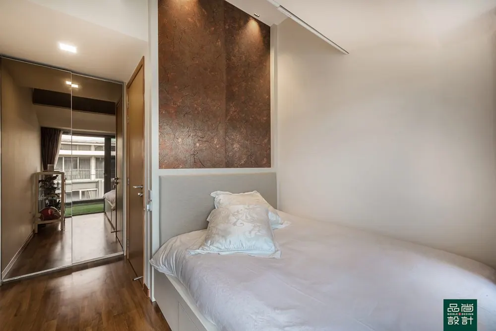 Bedroom in Hillcrest Villa — interior by Noble Interior Design