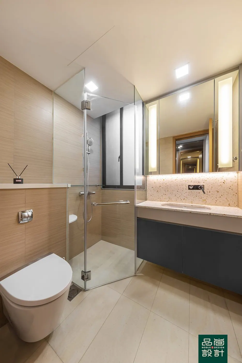 Bathroom in Hillcrest Villa — interior by Noble Interior Design