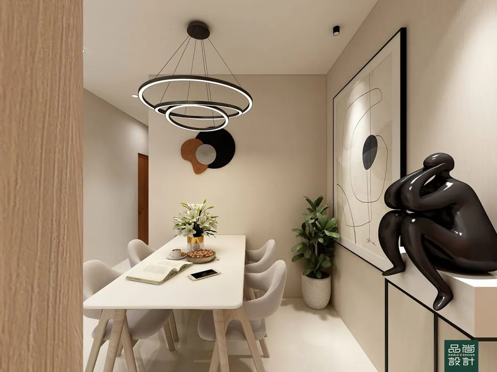 Entrance in Hundred Palms Residences 3 Bedroom — interior by Noble Interior Design