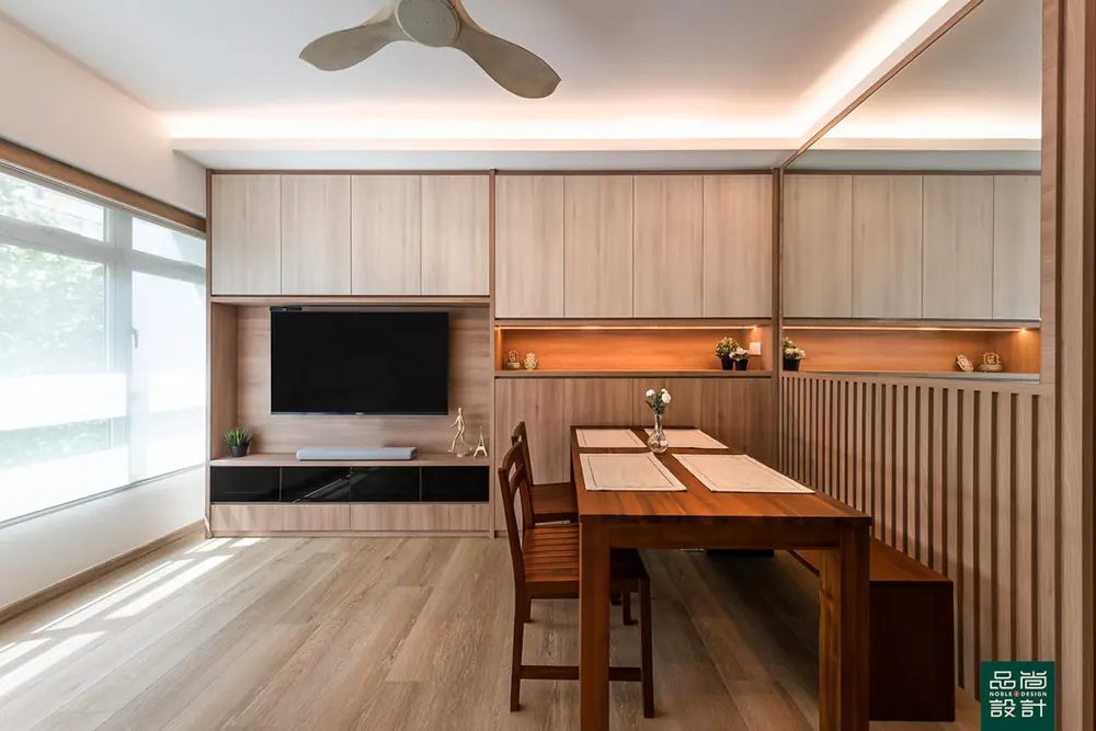 Living room in Teck Ghee Vista @ AMK 4-room — interior by Noble Interior Design