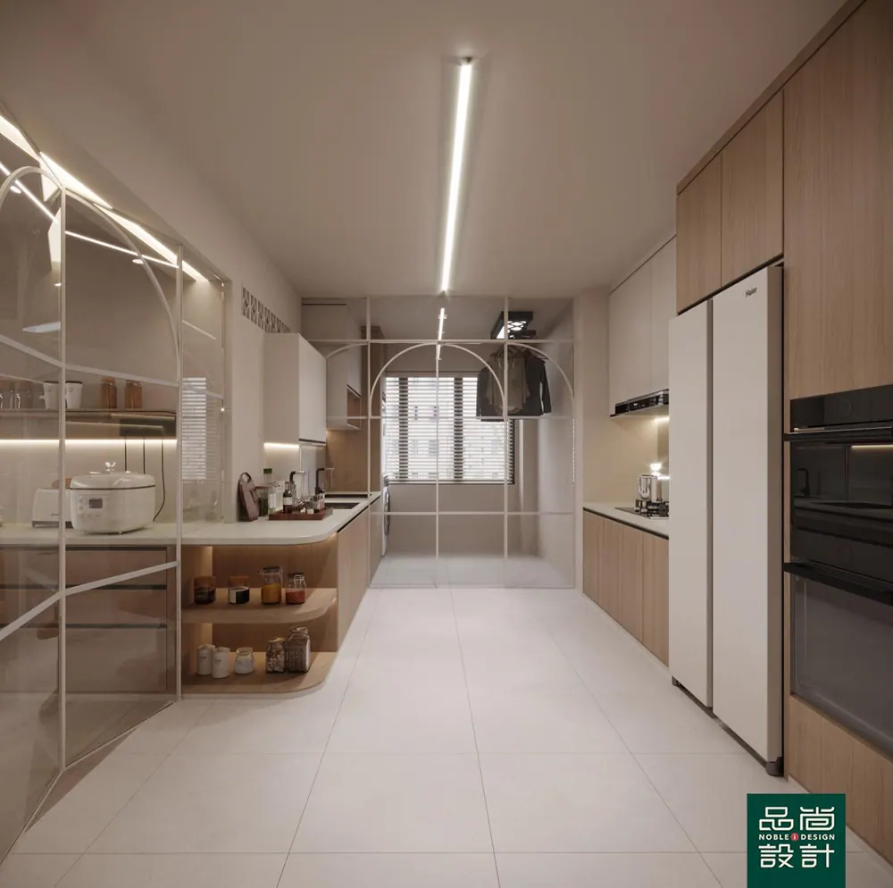 Kitchen in Fragrant Woods 5-room — interior by Noble Interior Design