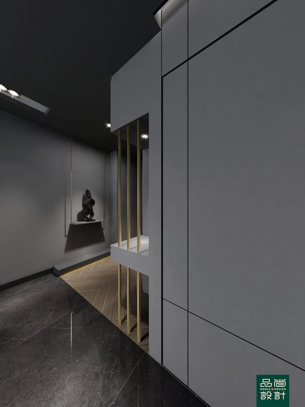 Entrance in GreenVerge – More than just a BTO — interior by Noble Interior Design