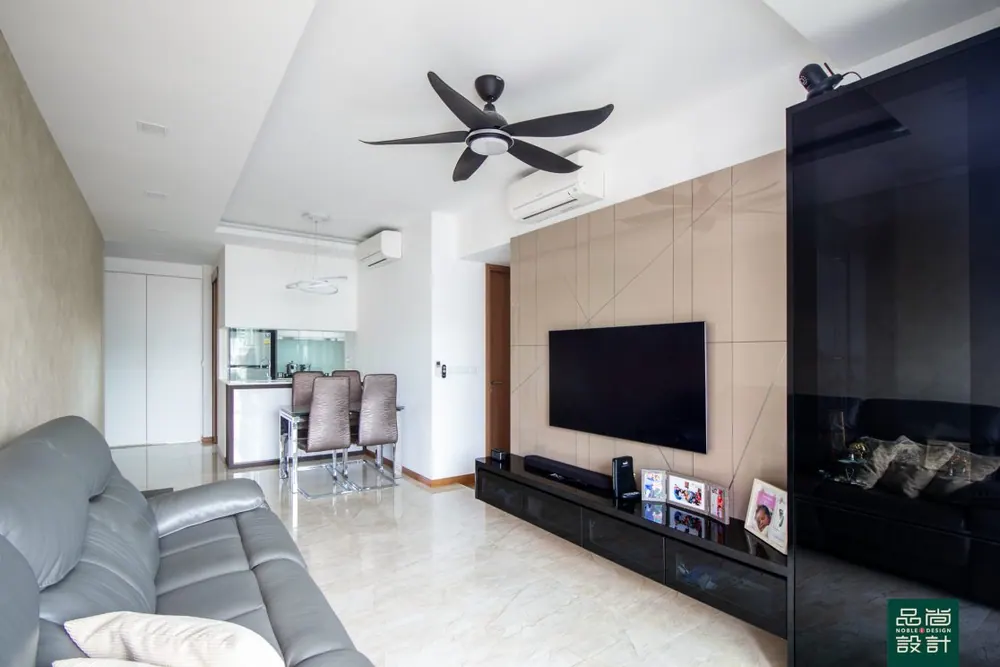 Living room in Kingsford Waterbay 3 Bedroom — interior by Noble Interior Design