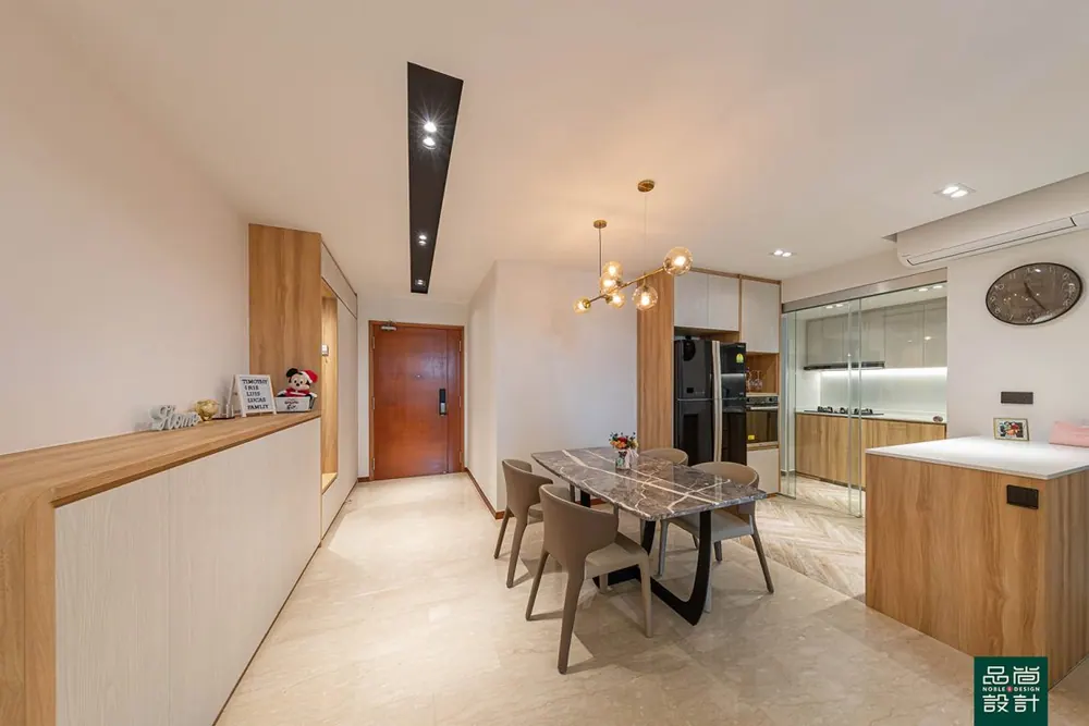 Dining area in Lilydale 3 Bedroom — interior by Noble Interior Design