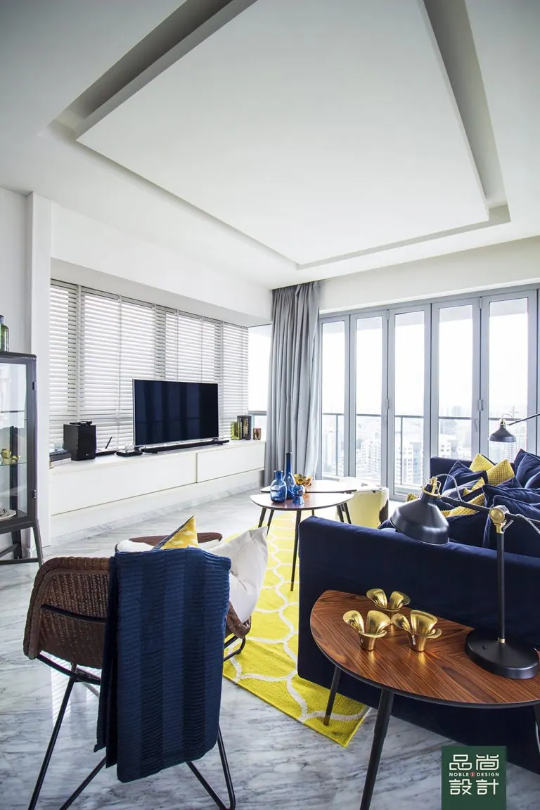 Living room in Pavilion 11 3 Bedroom — interior by Noble Interior Design