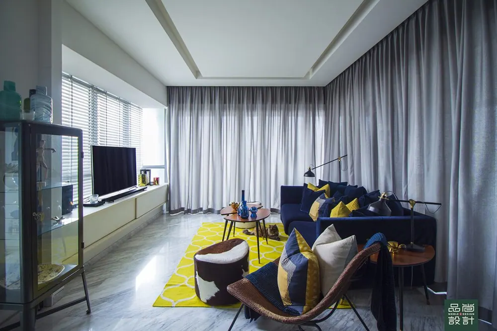 Living room in Pavilion 11 3 Bedroom — interior by Noble Interior Design