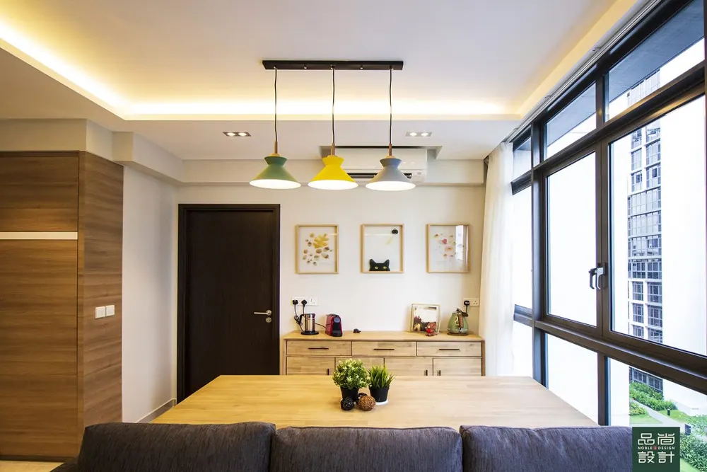 Dining area in Symphony Suites 3 Bedroom (P1) — interior by Noble Interior Design