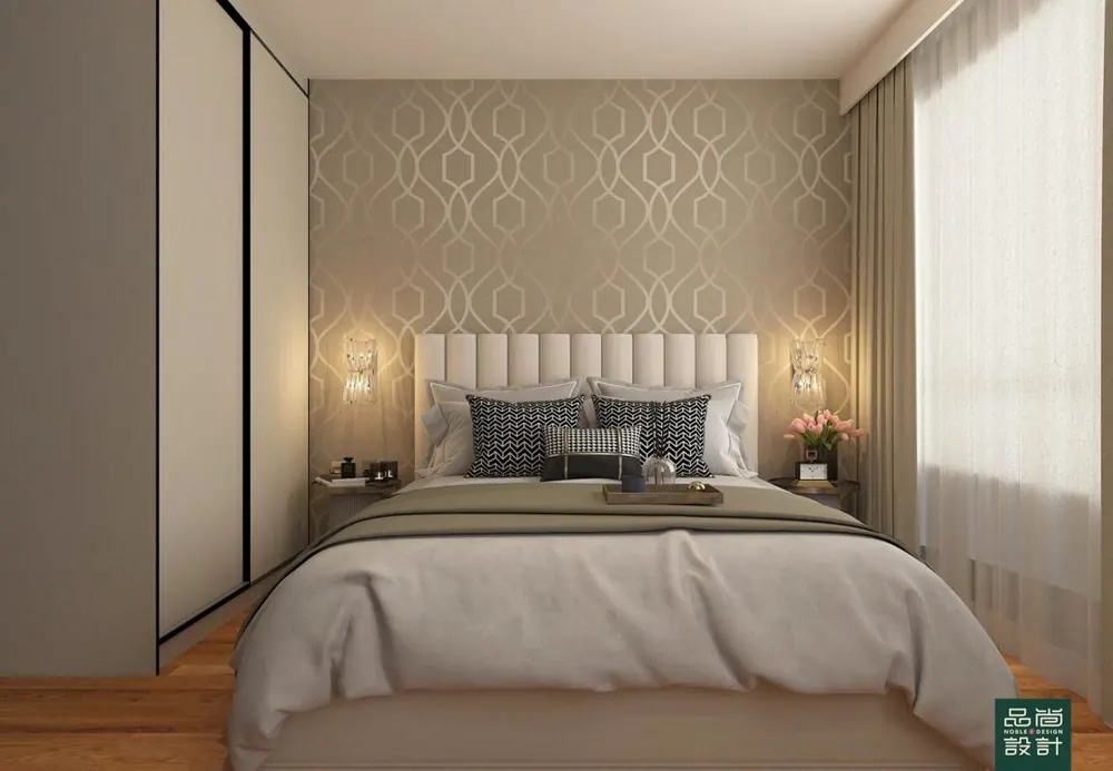 Master bedroom in Stirling Residences 2+1 Bedroom — interior by Noble Interior Design