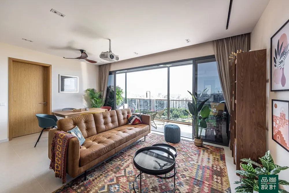 Living room in Twin VEW 4 Bedroom — interior by Noble Interior Design