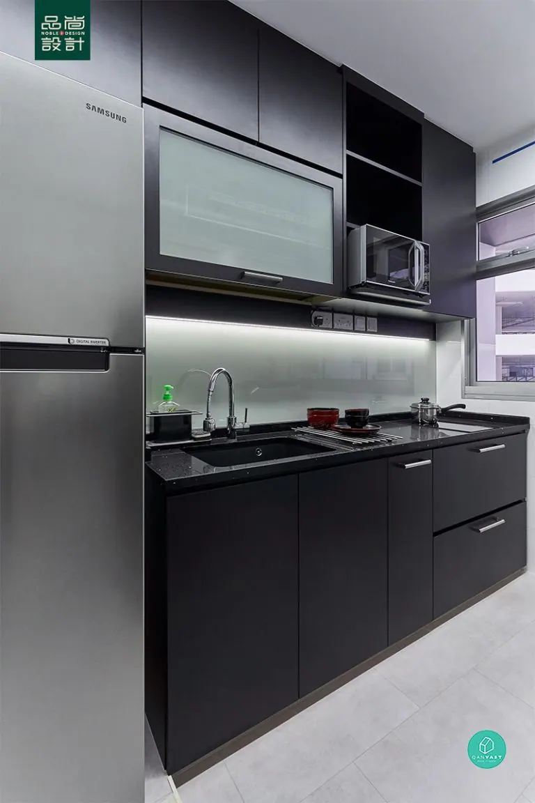 Kitchen in Sun Natura @ Sembawang Crescent 2-room — interior by Noble Interior Design