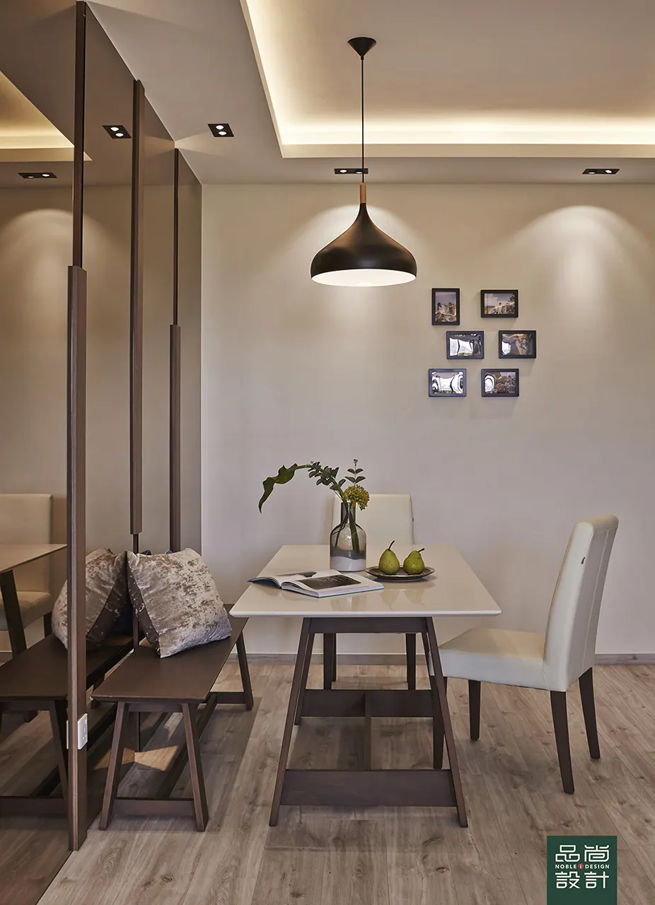 Dining area in Fortune Jade 3 Bedroom — interior by Noble Interior Design
