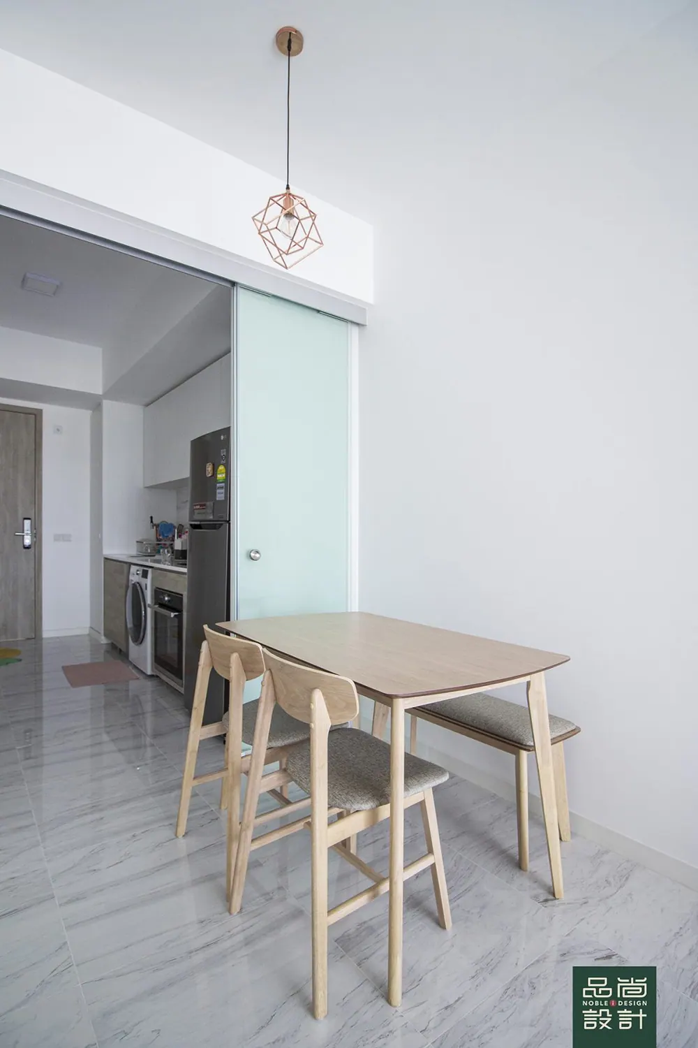 Dining area in The Alps Residences 2 Bedroom — interior by Noble Interior Design
