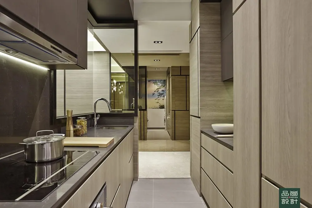 Kitchen in Jervois Treasures 2 Bedroom — interior by Noble Interior Design