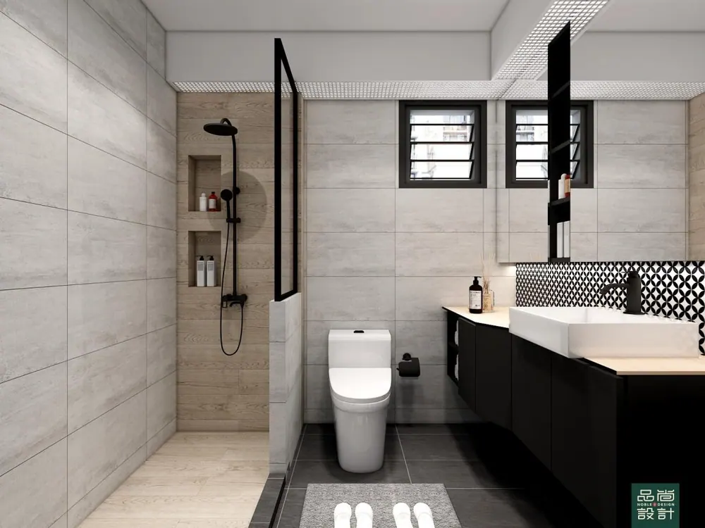 Bathroom in Punggol Edgefield Plains 4-room — interior by Noble Interior Design