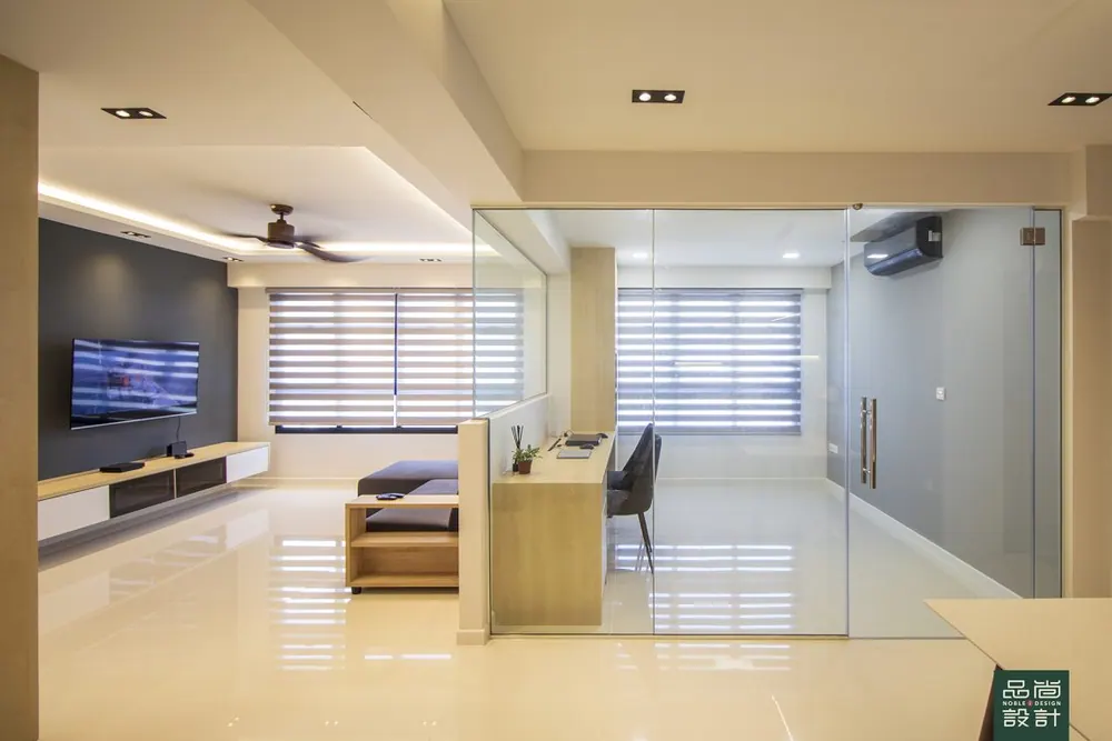 Living room in Tampines Green Ridges 4-room — interior by Noble Interior Design