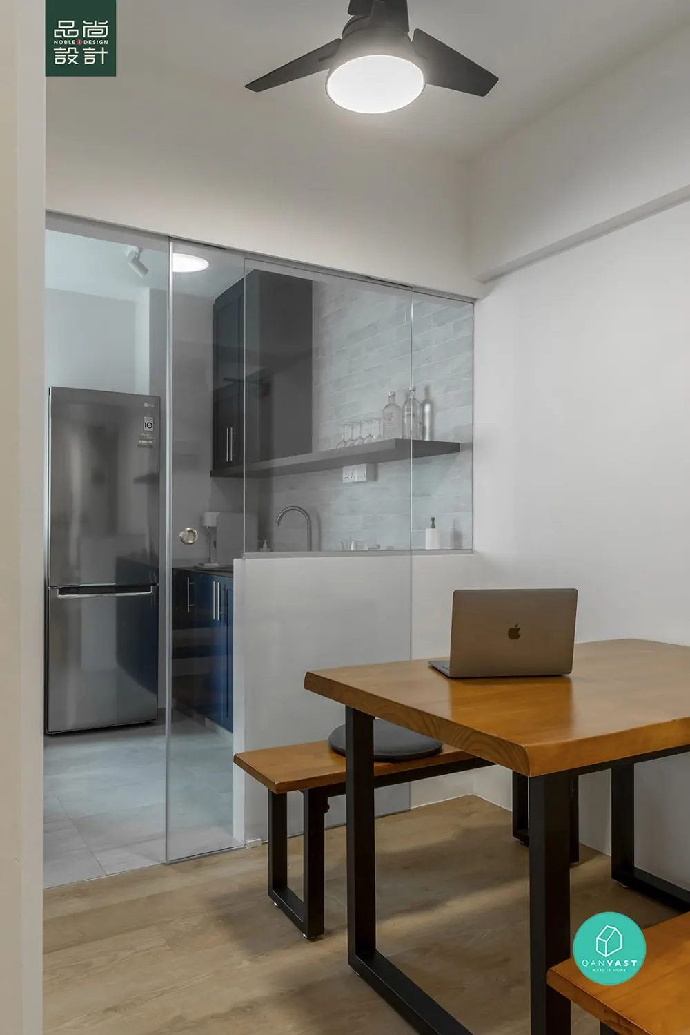 Dining area in Farrer Park View 3-room — interior by Noble Interior Design