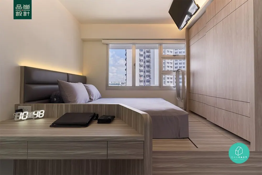 Bedroom in Sun Natura @ Sembawang Crescent 2-room — interior by Noble Interior Design