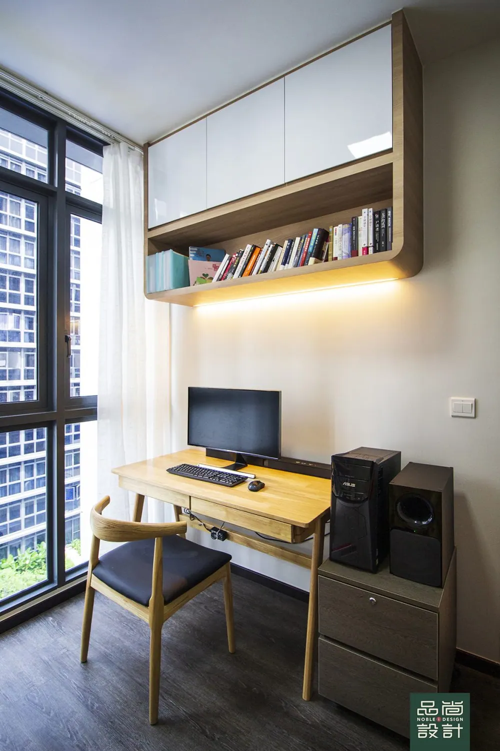 Study in Symphony Suites 3 Bedroom (P1) — interior by Noble Interior Design