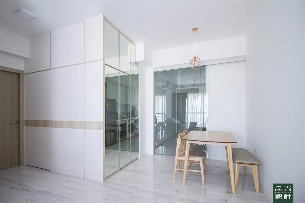 Dining area in The Alps Residences 2 Bedroom — interior by Noble Interior Design
