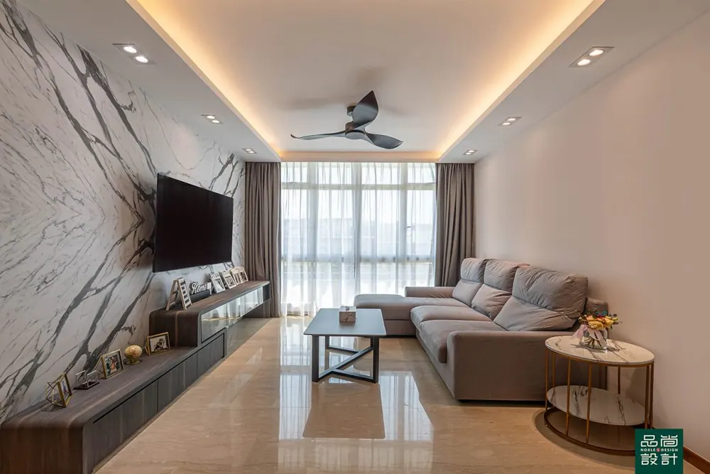 Living room in Lilydale 3 Bedroom — interior by Noble Interior Design