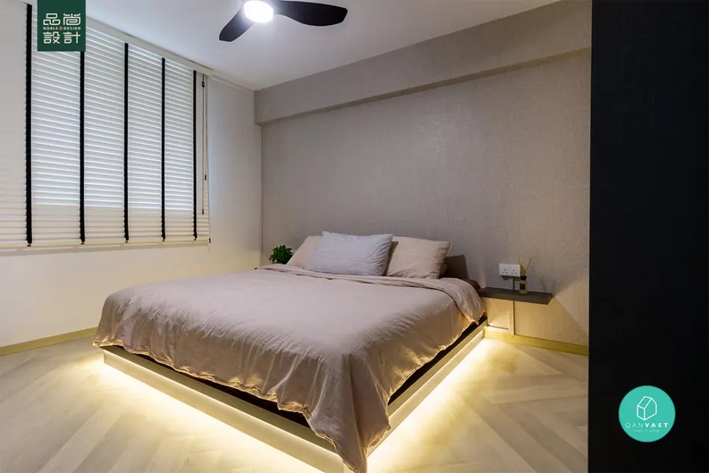 Bedroom in Toa Payoh Court 3-room — interior by Noble Interior Design