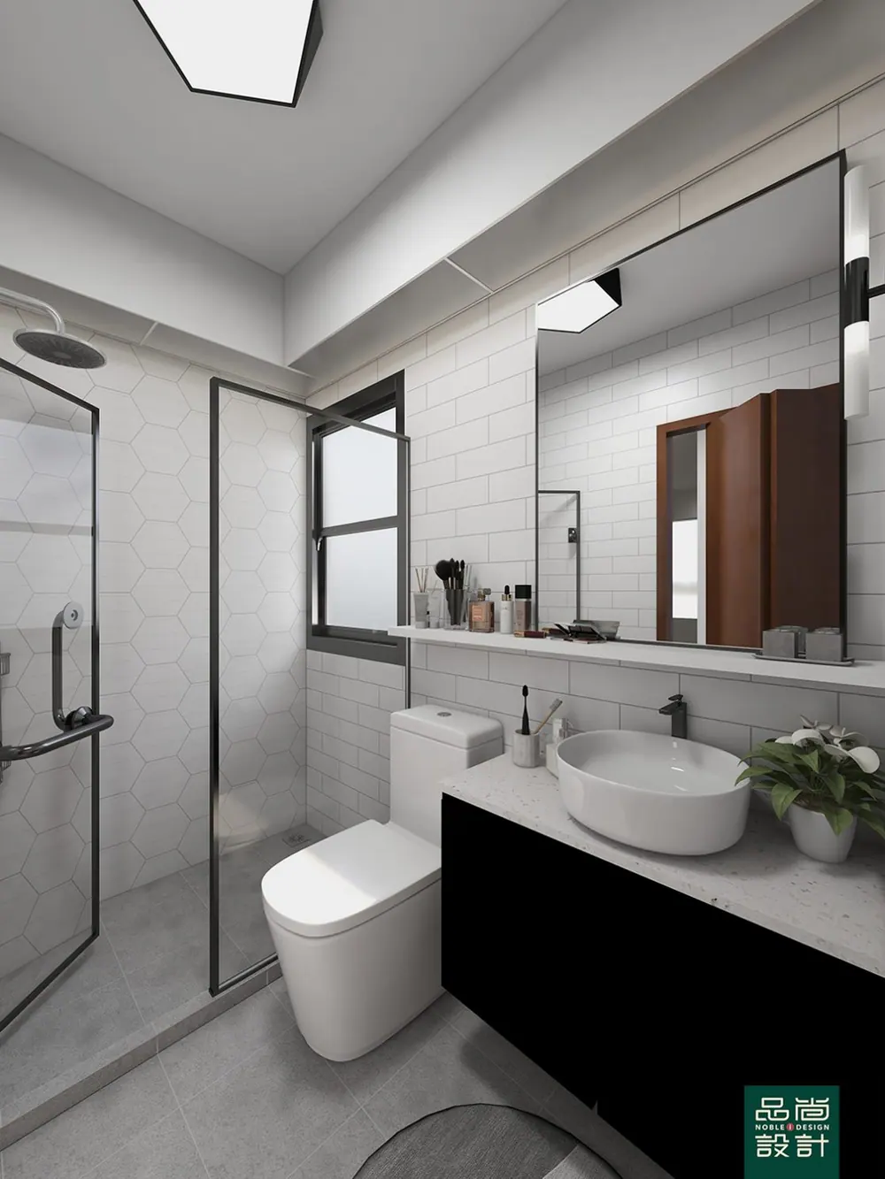 Bathroom in Alkaff Lakeview 4-room — interior by Noble Interior Design