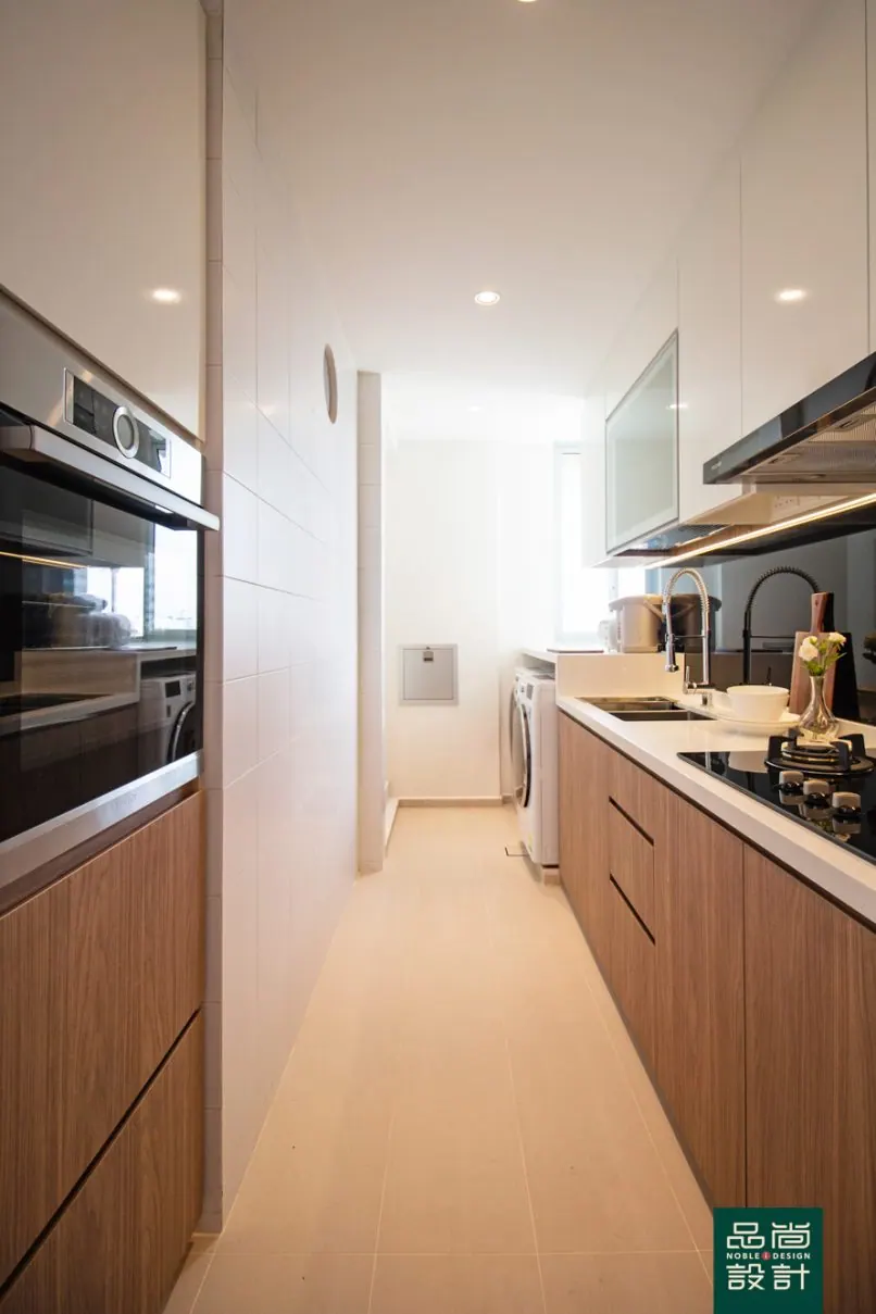 Kitchen in Kovan Melody 2 Bedroom — interior by Noble Interior Design