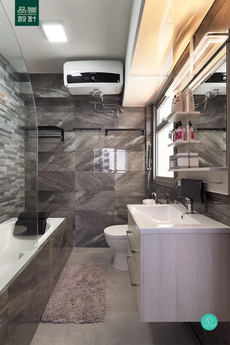Bathroom in Sun Natura @ Sembawang Crescent 2-room — interior by Noble Interior Design