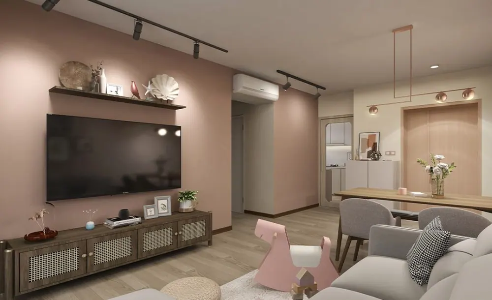 Alkaff Lakeview 4-room — interior by Noble Interior Design