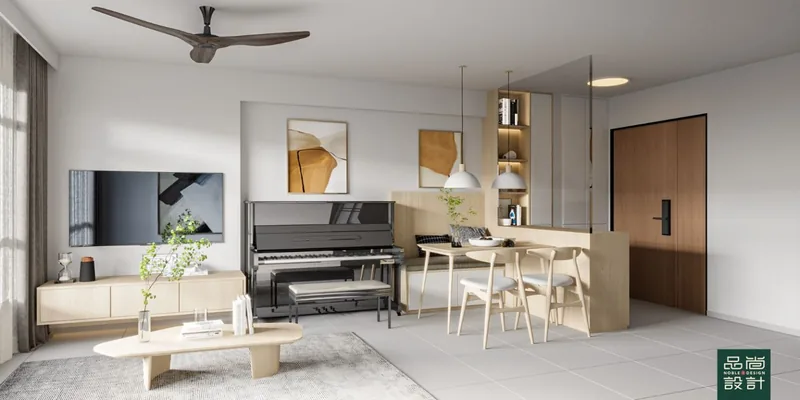Waterway Sunrise 1 @ Punggol 4-room, completed by Noble Interior Design