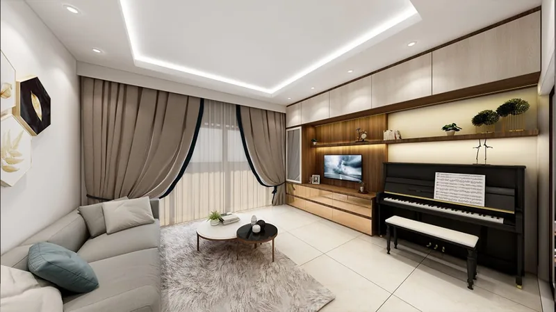 GEM Residences 2 Bedroom — interior by Noble Interior Design