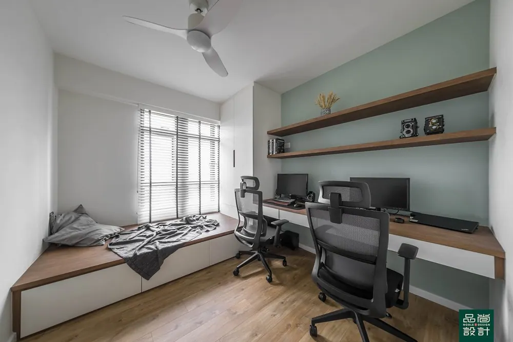 Study in Alkaff Lakeview 4-room — interior by Noble Interior Design