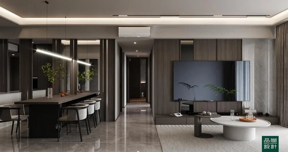 Living room in Clavon 3 Bedroom — interior by Noble Interior Design