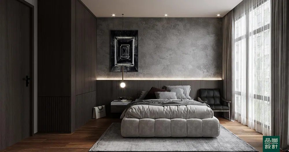 Master bedroom in Clavon 3 Bedroom — interior by Noble Interior Design