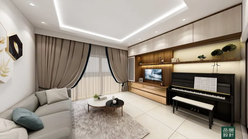 Living room in GEM Residences 2 Bedroom — interior by Noble Interior Design