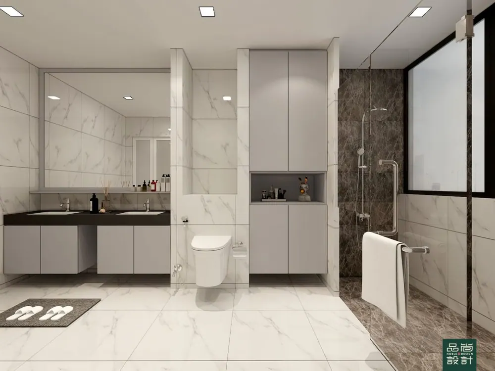 Bathroom in Hillcrest Villa — interior by Noble Interior Design