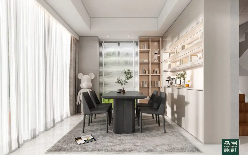 Dining area in Hillcrest Villa — interior by Noble Interior Design