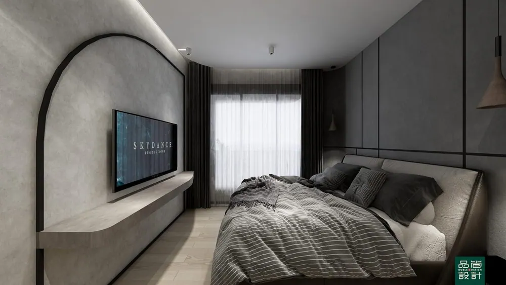 Master bedroom in Hundred Palms Residences — interior by Noble Interior Design
