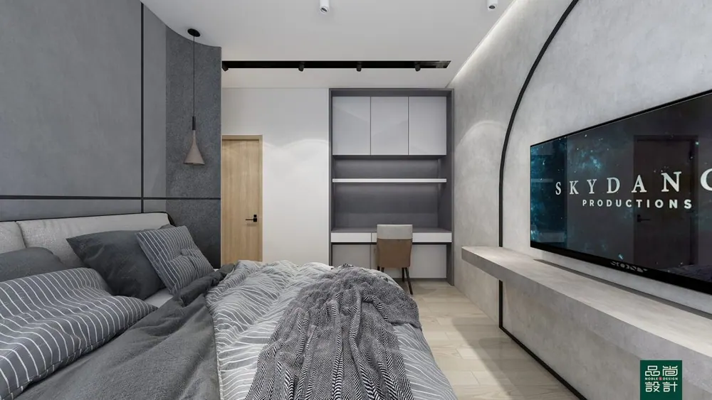 Master bedroom in Hundred Palms Residences — interior by Noble Interior Design