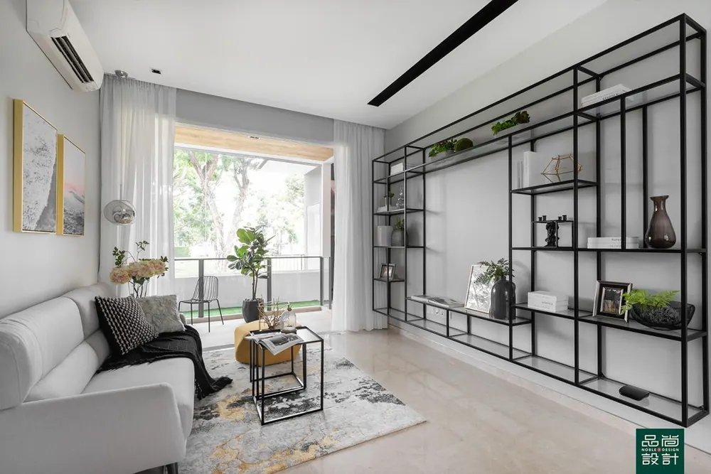 Living room in Infini @ East Coast 4 Bedroom — interior by Noble Interior Design