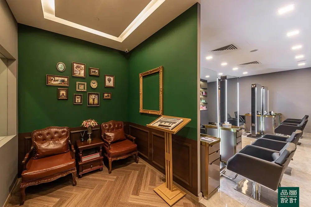 Kiu Hair Gallery — interior by Noble Interior Design