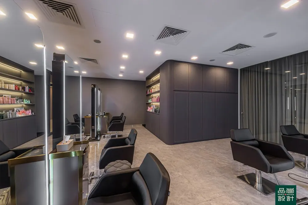 Kiu Hair Gallery — interior by Noble Interior Design