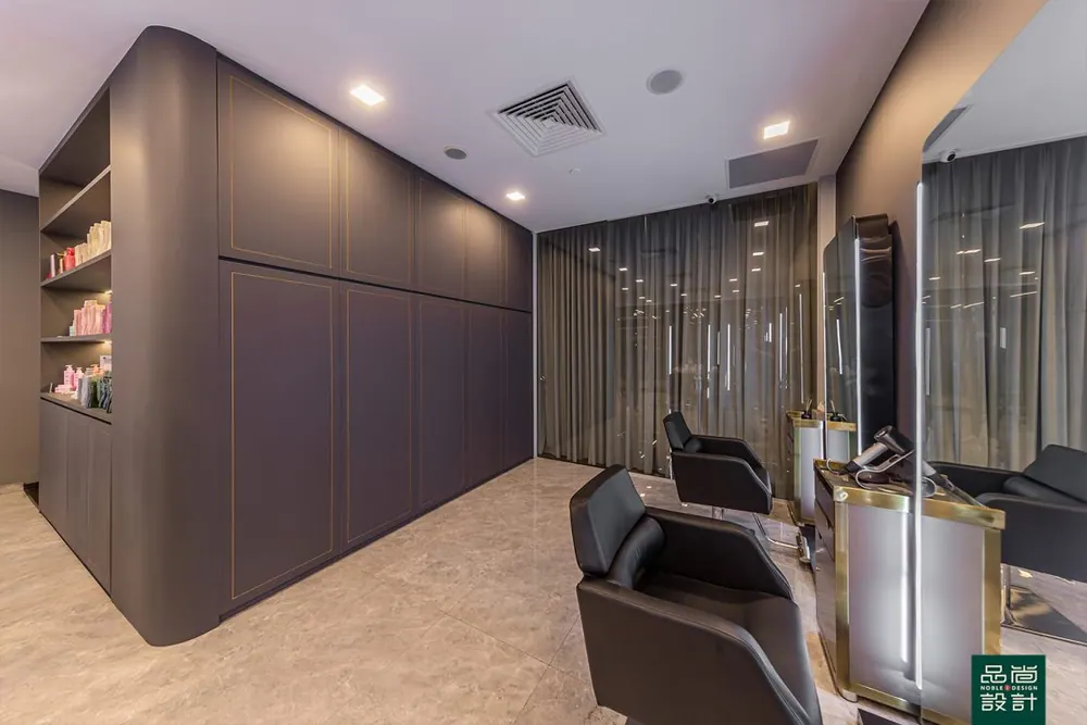 Kiu Hair Gallery — interior by Noble Interior Design