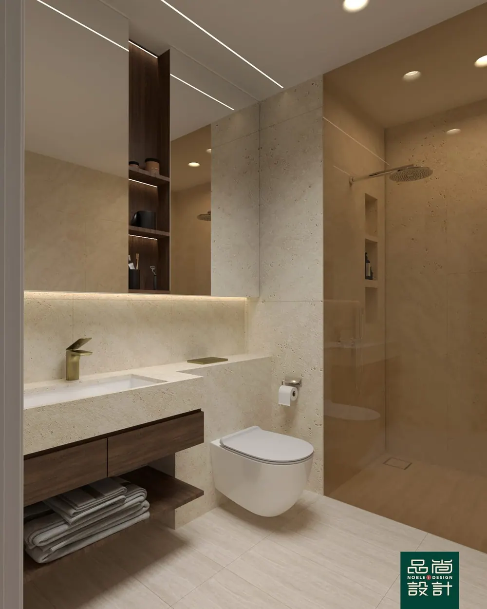 The Loft 3 Bedroom浴室，品尚设计完工项目